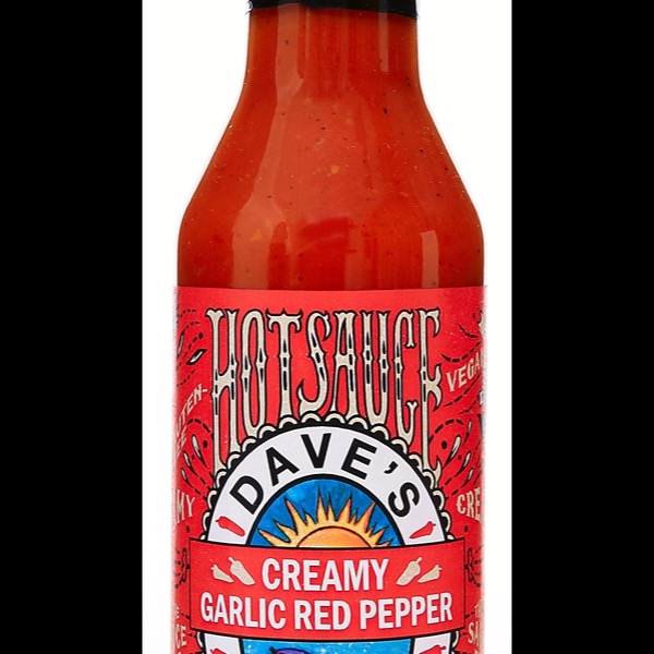 Daves Gourmet Creamy Garlic Red Pepper Hot Sauce Dilly Dallies