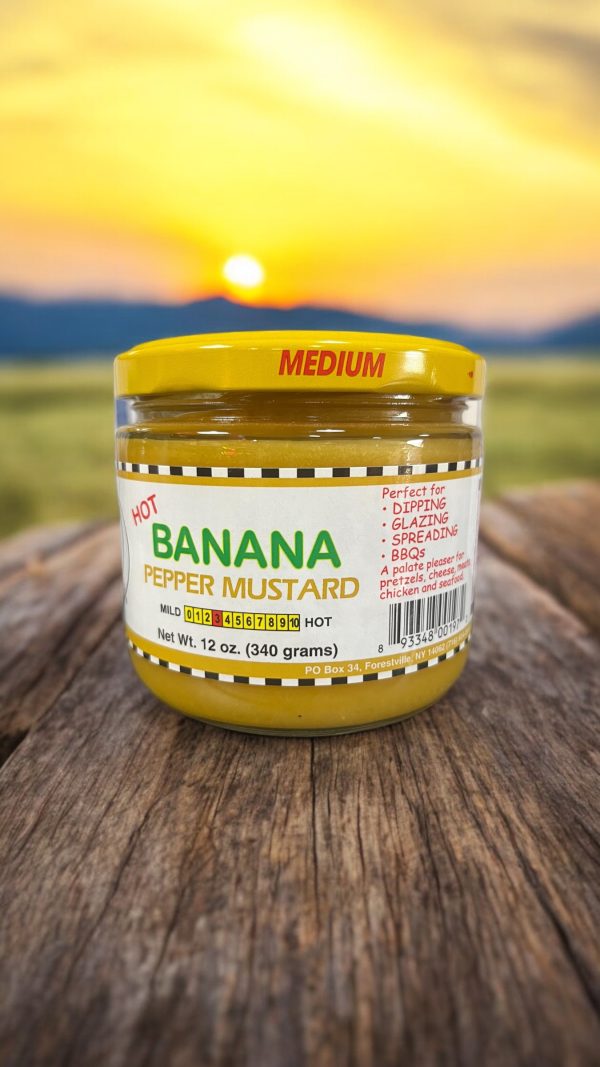 hot banana pep mustard display pic