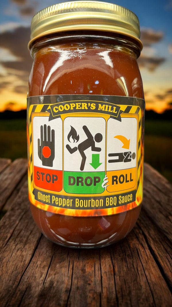 ghost pepper bourbon bbq display pic